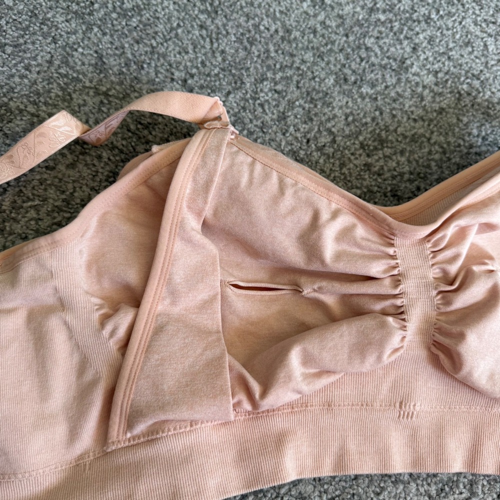 Kindred Bravely Sublime Hands-Free‎ Pumping Nursing Bra Pink XL Busty Wireless - Picture 5 of 9